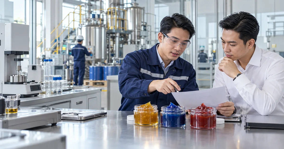 Kỹ sư tư vấn kỹ thuật về sản phẩm mỡ bôi trơn OEM cho doanh nghiệp